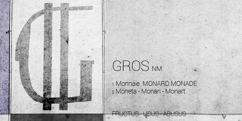 Origine et étymologie Fonds Gros Monard Monade pour la culture