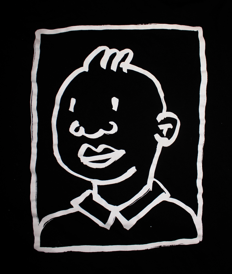 Black Tintin Johan Baggioi Fonds GrosMM pour la culture